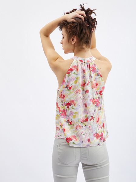 Orsay Bluză de damă cu model floral roz-crem ORSAY