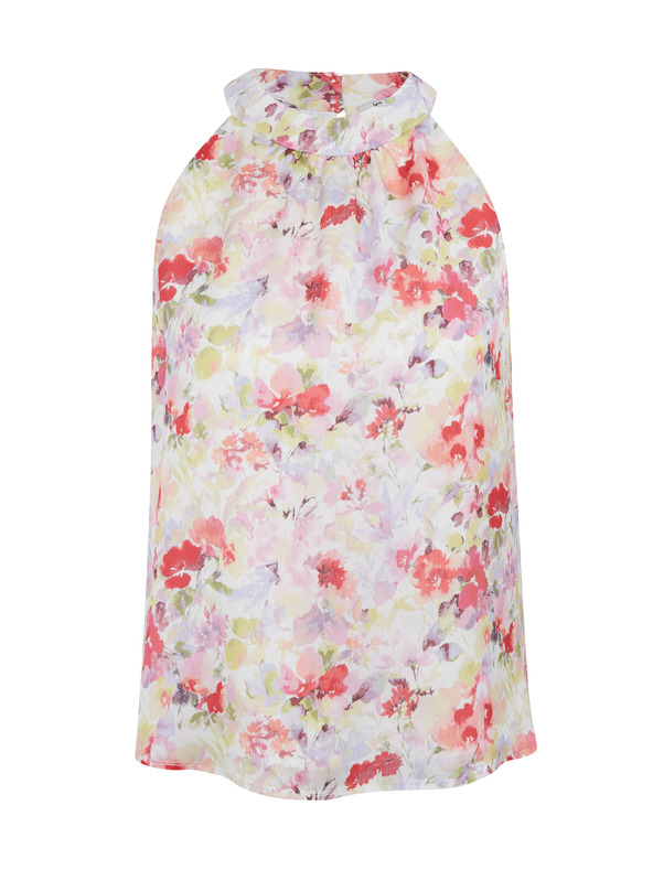 Orsay Bluză de damă cu model floral roz-crem ORSAY