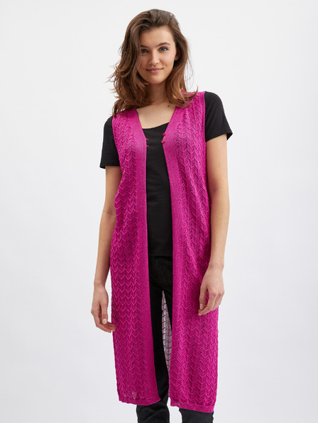 Orsay Cardigan de damă roz fără mâneci ORSAY