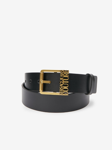 Versace Jeans Couture Curea neagră din piele pentru bărbați Versace Jeans Couture