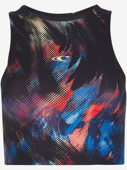 O'Neill Tricou albastru și negru O'Neill ACTIVE CROPPED TOP pentru femei