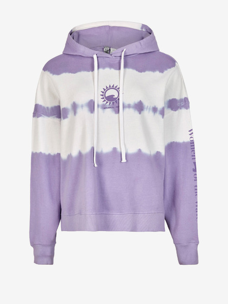 O'Neill Hanorac alb și violet pentru femei O'Neill WOMEN OF THE WAVE HOODIE