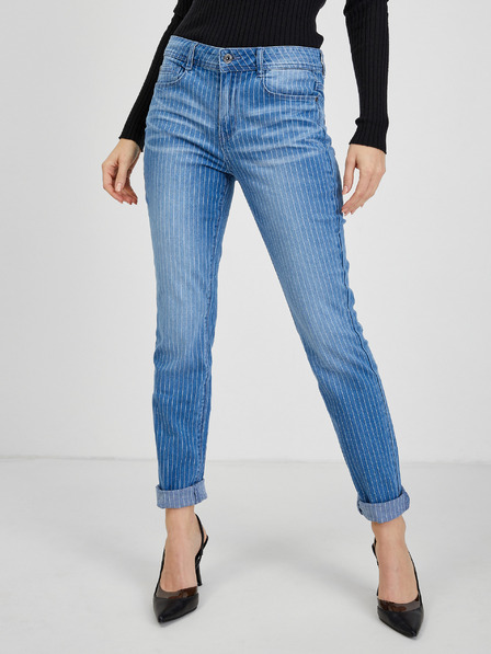 Orsay Blugi slim fit cu dungi de damă albaștri ORSAY