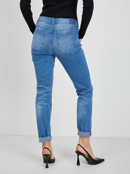 Orsay Blugi slim fit cu dungi de damă albaștri ORSAY