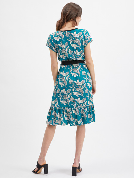 Orsay Rochie florală de damă culoare petrol ORSAY