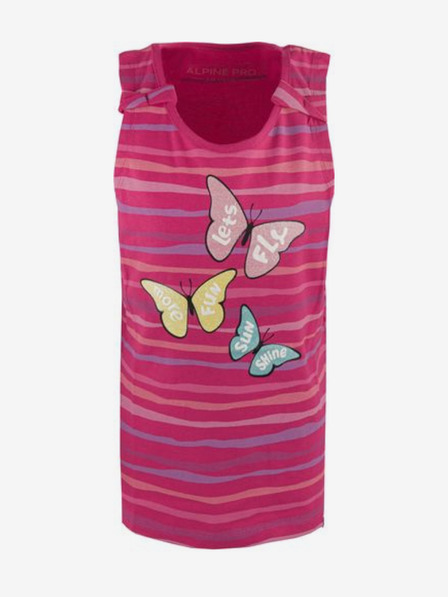 ALPINE PRO Tricou pentru fete cu model roz închis ALPINE PRO Holso