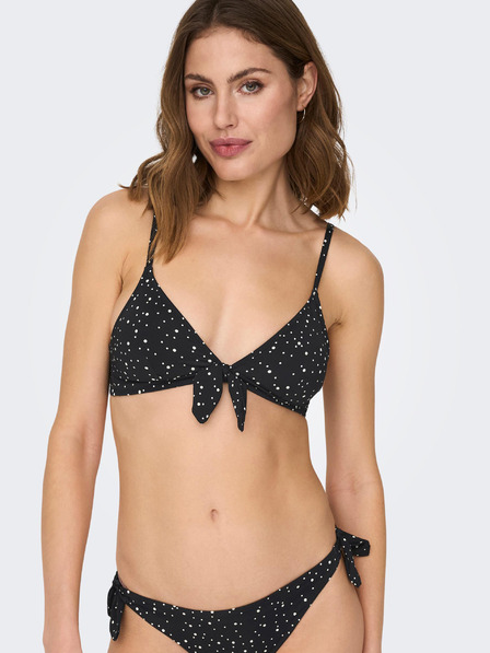 ONLY Bluză de bikini neagră cu buline pentru femei ONLY Nitan
