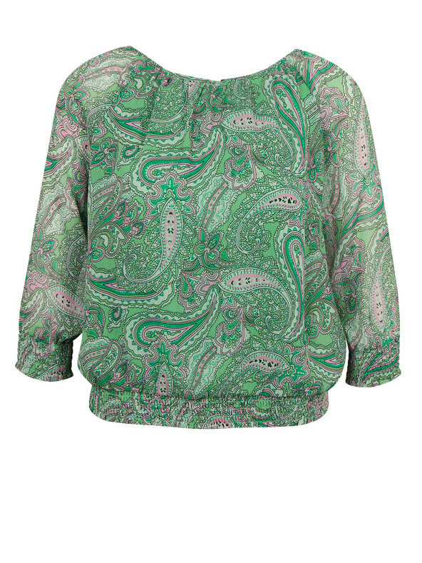 Orsay Bluză de damă verde cu model ORSAY