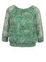 Orsay Bluză de damă verde cu model ORSAY