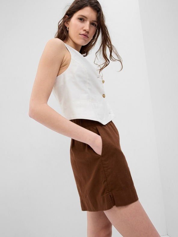 GAP Lână pantaloni scurți cu talie elastică GAP