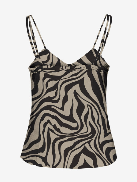 ONLY Tricou de damă cu model negru și bej ONLY Nova
