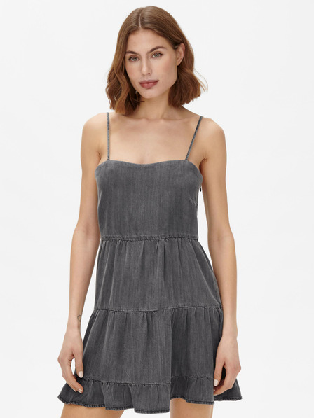 ONLY Rochie scurtă cu bretele gri închis ONLY Ragna