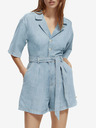 Scotch & Soda Salopetă din denim albastru deschis pentru femei Scotch & Soda