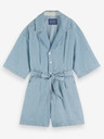 Scotch & Soda Salopetă din denim albastru deschis pentru femei Scotch & Soda