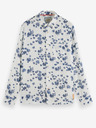 Scotch & Soda Cămașă alb cu flori Scotch & Soda pentru bărbați