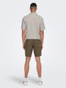 ONLY & SONS Pantaloni scurți din in maro pentru bărbați ONLY & SONS Linus