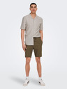 ONLY & SONS Pantaloni scurți din in maro pentru bărbați ONLY & SONS Linus