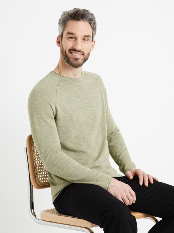 Celio Pulover verde pentru bărbați Celio Dereveur