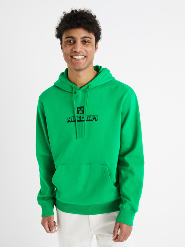 Celio Tricou verde Celio Minecraft pentru bărbați