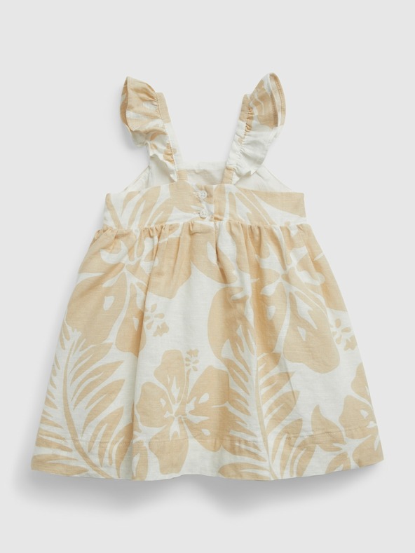 GAP Baby rochie din in cu bentiță GAP