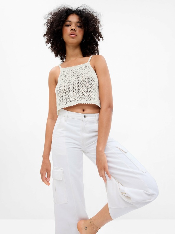 GAP Top croșetat crop GAP