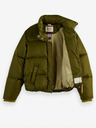 Scotch & Soda Jachetă matlasată verde pentru femei Scotch & Soda