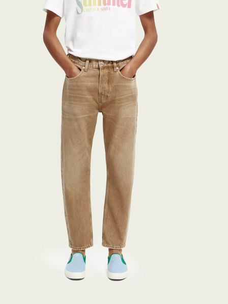 Scotch & Soda Blugi drepți bej pentru bărbați Scotch & Soda