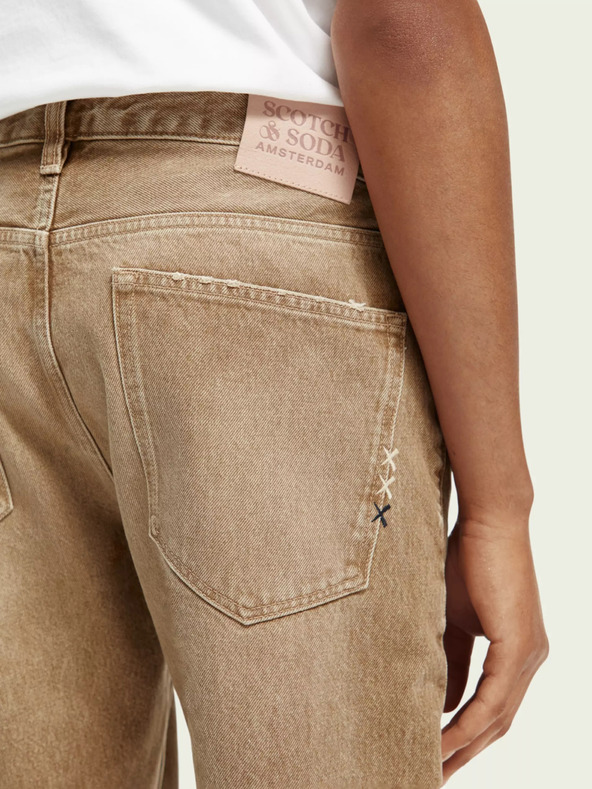 Scotch & Soda Blugi drepți bej pentru bărbați Scotch & Soda