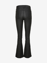 Noisy May Pantaloni din piele evazați negri pentru femei Noisy May Sallie