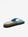 Ojju Papuci de damă turcoaz cu platformă din piele OJJU