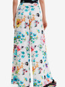 Desigual Pantaloni albi Desigual Daniela Floral pentru femei
