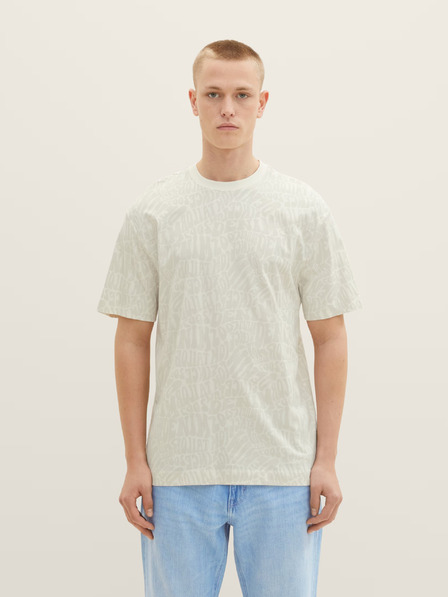 Tom Tailor Denim Tricou crem cu model pentru bărbați Tom Tailor Denim