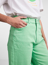 Pieces Blugi cu picior lat pentru femei verde deschis Pieces Holly