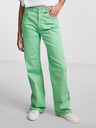 Pieces Blugi cu picior lat pentru femei verde deschis Pieces Holly