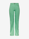 Pieces Blugi cu picior lat pentru femei verde deschis Pieces Holly