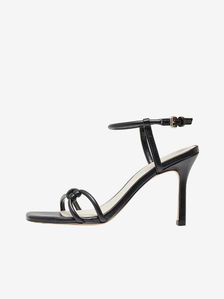 ONLY Sandale negre cu toc pentru femei ONLY Alyx