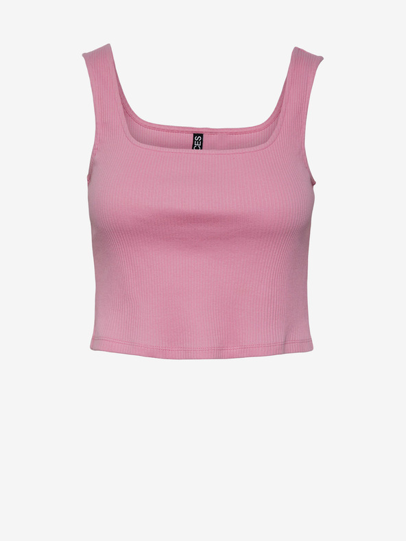 Pieces Tricou cu rezervor de bază pentru femei roz Pieces Nukisa