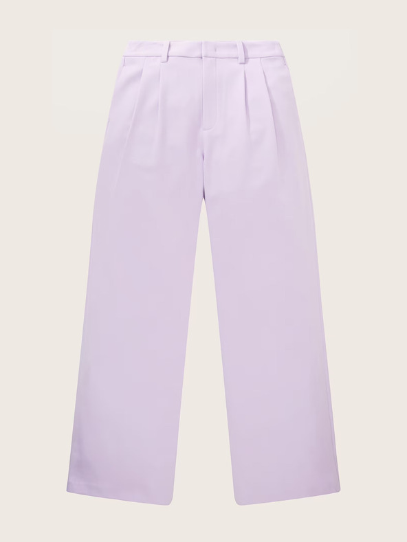 Tom Tailor Denim Pantaloni cu picior larg pentru femei mov deschis Tom Tailor Denim