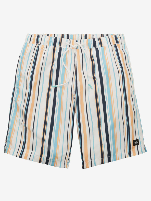 Tom Tailor Costume de baie pentru bărbați cu dungi portocalii și albastre Tom Tailor