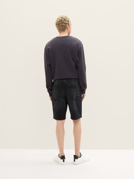 Tom Tailor Denim Pantaloni scurți din denim negri pentru bărbați Tom Tailor Denim
