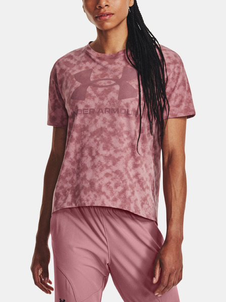 Under Armour Tricou femei Under Armour UA LOGO AOP HEAVYWEIGHT SS
