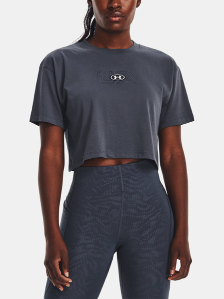 Under Armour Tricou damă Under Armour UA BRANDED LOGO CROP SS