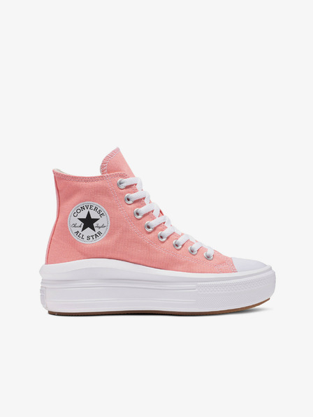 Converse Adidași de gleznă cu platformă pentru femei roz Converse Chuck Taylor All Star Move