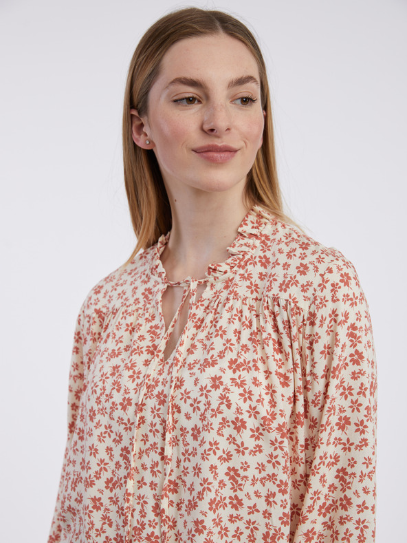 Orsay Bluză cu model floral portocaliu și crem de damă ORSAY