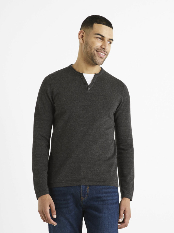 Celio Pulover negru pentru bărbați Celio Delano