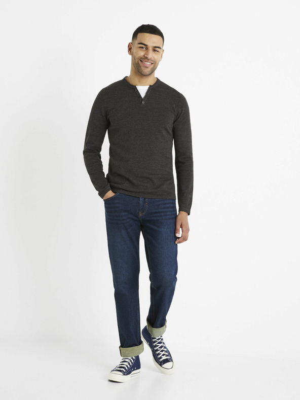 Celio Pulover negru pentru bărbați Celio Delano