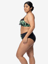 DORINA Tricou de baie pentru femei cu model negru și verde DORINA Kano