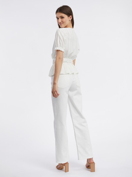 Orsay Bluză albă cu model pentru femei ORSAY