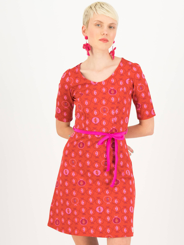 Blutsgeschwister Rochie roșie cu model pentru femei Blutsgeschwister