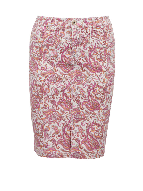 Orsay Fustă din denim cu model pentru femei roz ORSAY